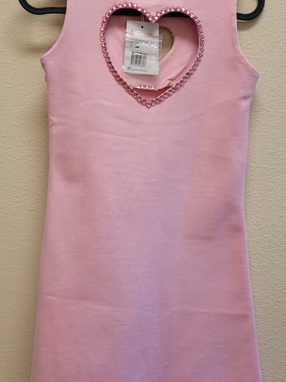 Lola and the Boys Pink  Crystal Heart Dress size 10 - Picture 3 of 6
